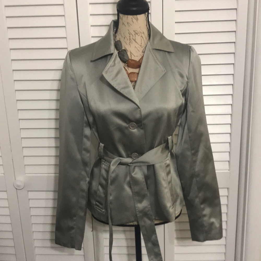 Express Design Studio Silver Blazer - image 1